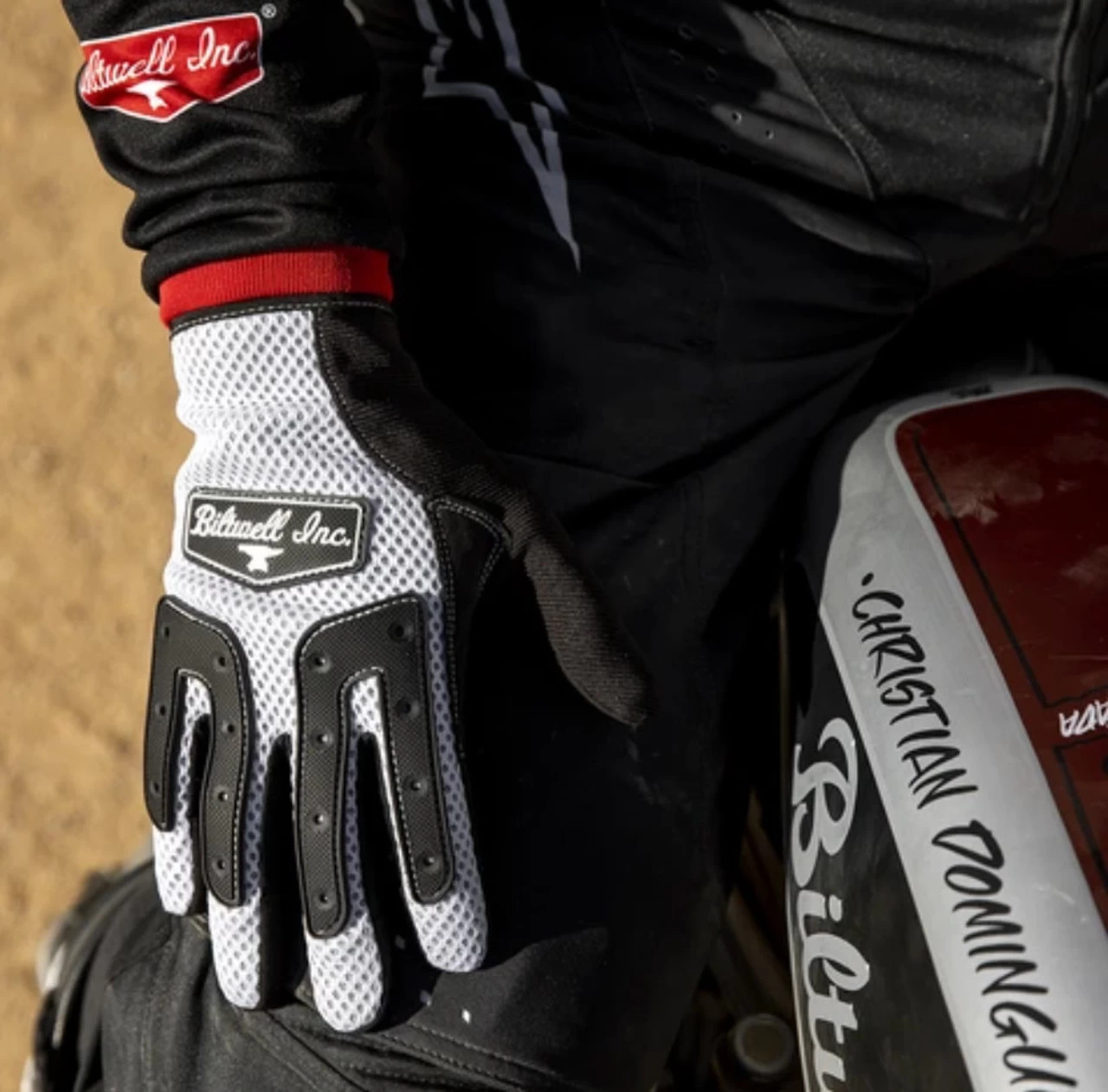 Biltwell Anza Gloves - White/Black 15 Biltwell Anza Gloves - White/Black - Image 15