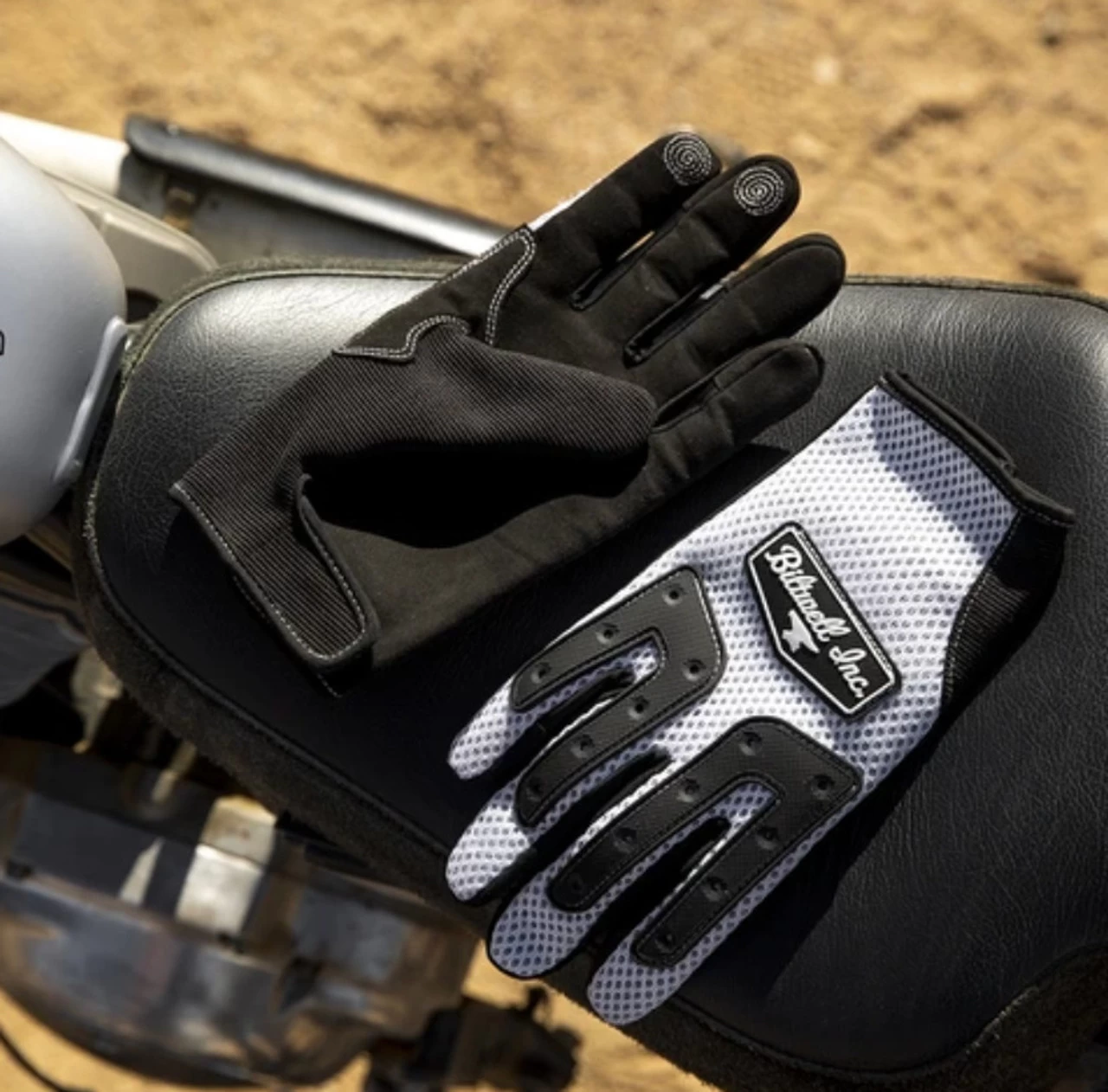 Biltwell Anza Gloves - White/Black 16 Biltwell Anza Gloves - White/Black - Image 16