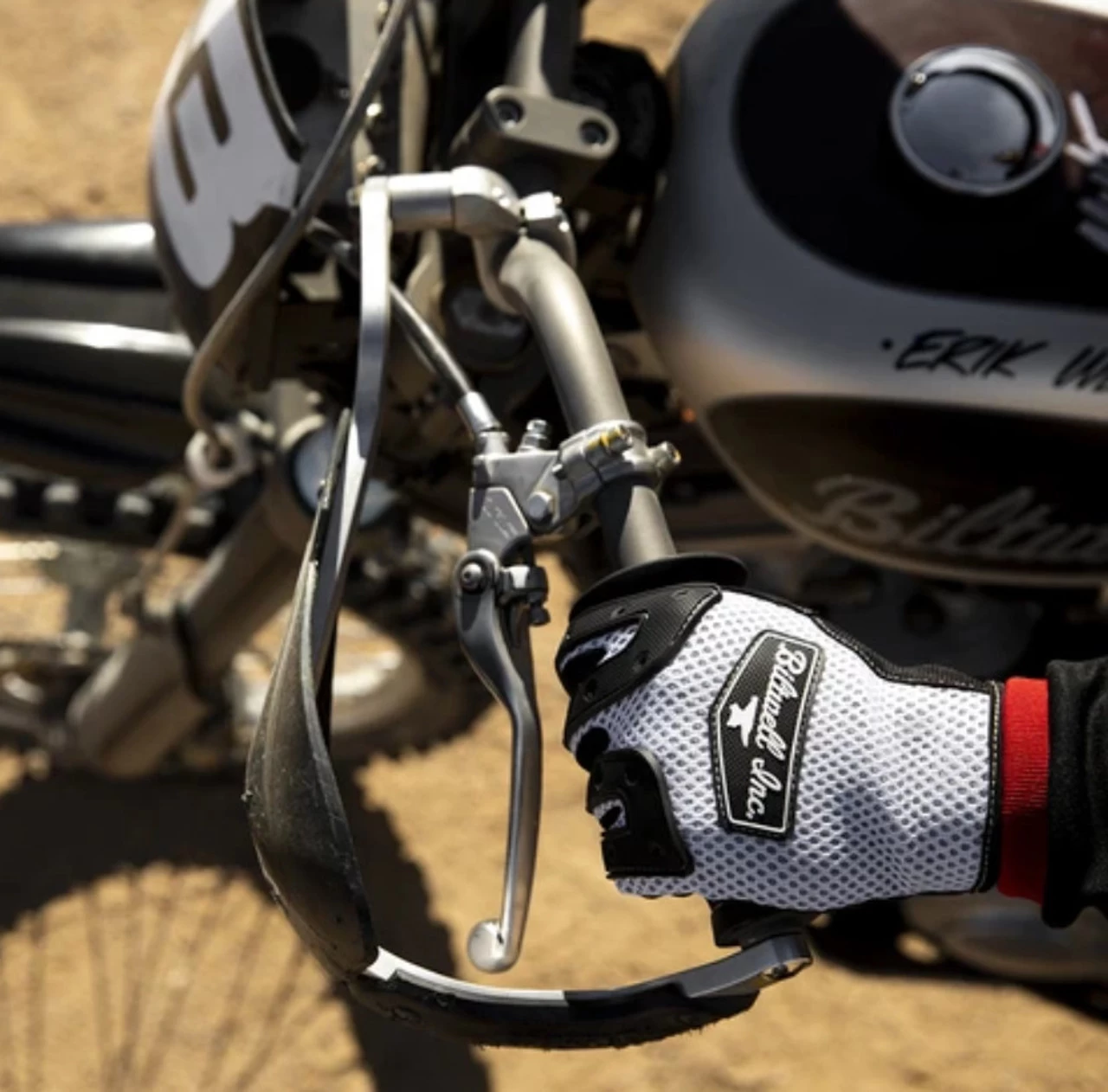 Biltwell Anza Gloves - White/Black 13 Biltwell Anza Gloves - White/Black - Image 13