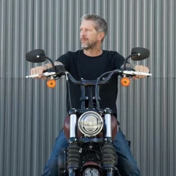 Biltwell - Black 1" Tracker High Handlebars W/ TBW Plugs -Next stop, Motorcycle riding. biltwell black 1 tracker high handlebars w tbw plugs 11494.1690490762