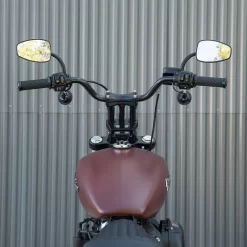 Biltwell - Black 1" Tracker High Handlebars W/ TBW Plugs -Next stop, Motorcycle riding. biltwell black 1 tracker high handlebars w tbw plugs 60107.1690490303