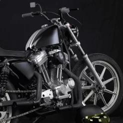 Biltwell - Black 1" Tracker High Handlebars W/ TBW Plugs -Next stop, Motorcycle riding. biltwell black 1 tracker high handlebars w tbw plugs 80029.1690492650