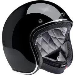 Biltwell - Bonanza Helmet - Gloss Black/ Large (Open Box) -Next stop, Motorcycle riding. biltwell bonanza helmet gloss black large open box 60102.1700940248