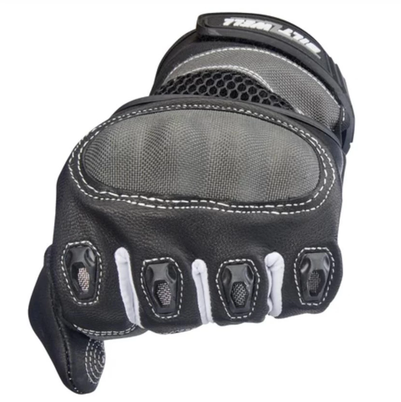 Biltwell Bridgeport Gloves - Gray/Black 8 Biltwell Bridgeport Gloves - Gray/Black - Image 8