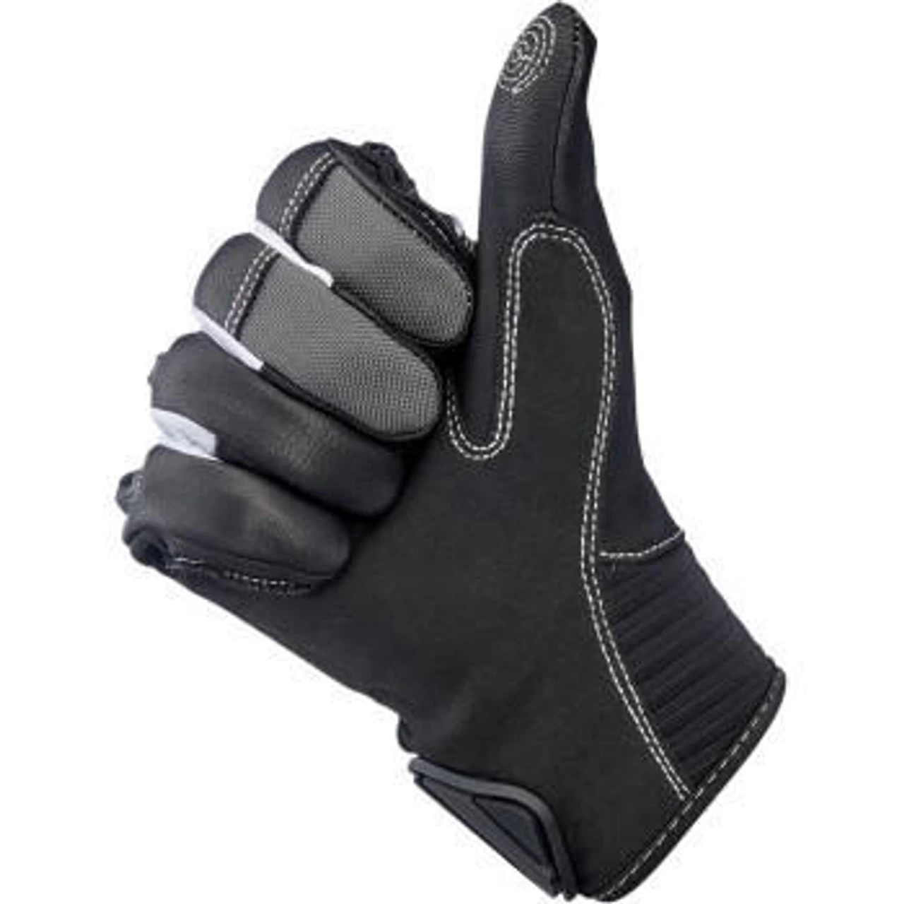 Biltwell Bridgeport Gloves - Gray/Black 4 Biltwell Bridgeport Gloves - Gray/Black - Image 4