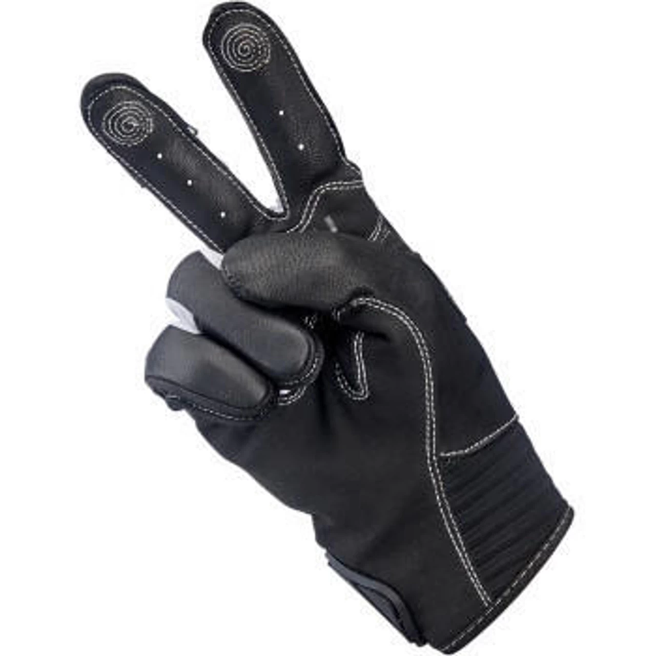 Biltwell Bridgeport Gloves - Gray/Black 3 Biltwell Bridgeport Gloves - Gray/Black - Image 3