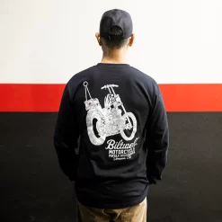 Biltwell - Chopper Long Sleeve T-Shirt - Black -Next stop, Motorcycle riding. biltwell chopper long sleeve t shirt black 56796.1690485278