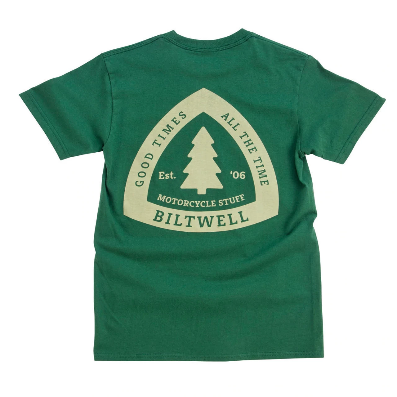 Biltwell - Good Times T-Shirt - Olive 1 Biltwell - Good Times T-Shirt - Olive