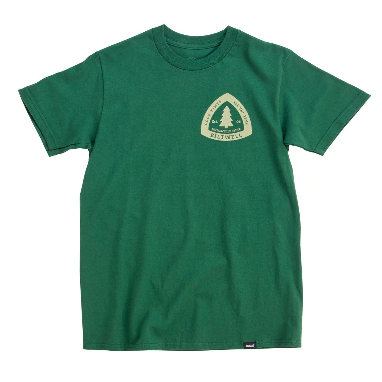 Biltwell - Good Times T-Shirt - Olive 2 Biltwell - Good Times T-Shirt - Olive - Image 2