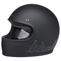 Biltwell Gringo Full Face ECE Helmet - Flat Black Factory
