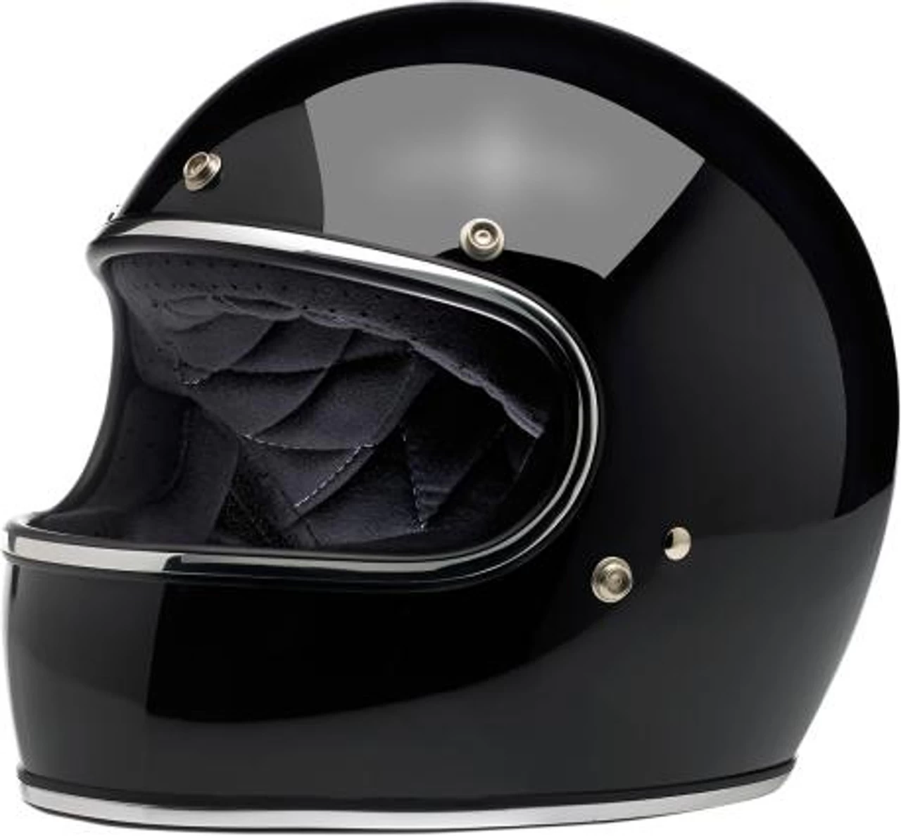 Biltwell Gringo Full Face ECE Helmet - Gloss Black 1 Biltwell Gringo Full Face ECE Helmet - Gloss Black