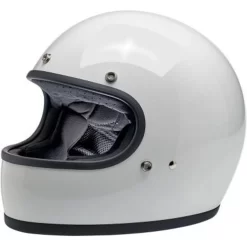 Biltwell Gringo Full Face ECE Helmet - Gloss White
