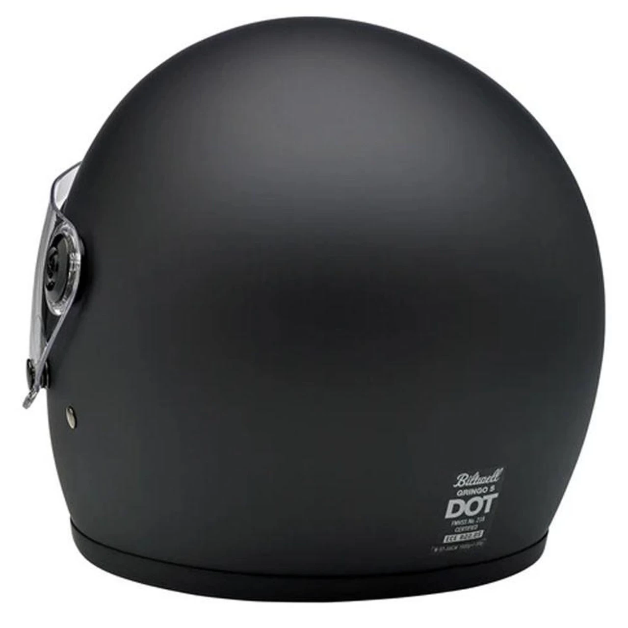 Biltwell Gringo S Full Face ECE Helmet - Flat Black 6 Biltwell Gringo S Full Face ECE Helmet - Flat Black - Image 6