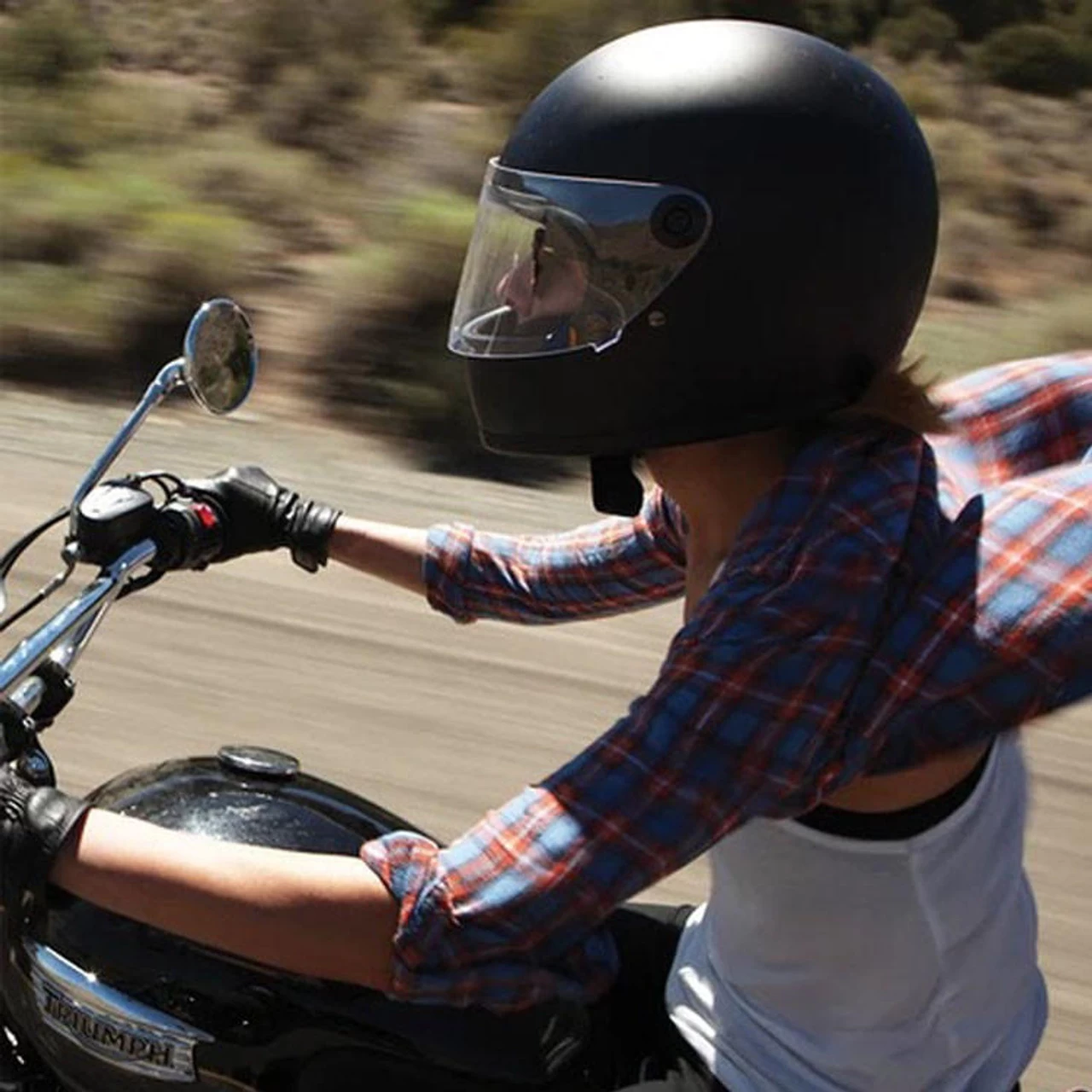 Biltwell Gringo S Full Face ECE Helmet - Flat Black 11 Biltwell Gringo S Full Face ECE Helmet - Flat Black - Image 11