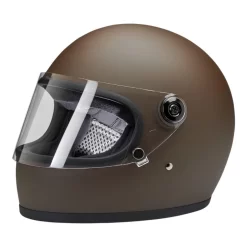 Biltwell Gringo S Full Face ECE Helmet - Flat Chocolate