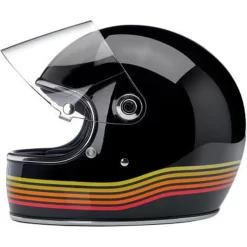 Biltwell Gringo S Full Face ECE Helmet - Gloss Black Spectrum -Next stop, Motorcycle riding. biltwell gringo s full face ece helmet gloss black spectrum 19556.1691082235