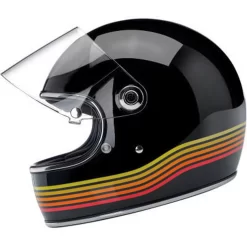 Biltwell Gringo S Full Face ECE Helmet - Gloss Black Spectrum -Next stop, Motorcycle riding. biltwell gringo s full face ece helmet gloss black spectrum 57891.1691082267