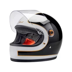 Biltwell - Gringo S Helmet - Gloss White/Black Tracker -Next stop, Motorcycle riding. biltwell gringo s helmet gloss whiteblack tracker 65188.1692982607