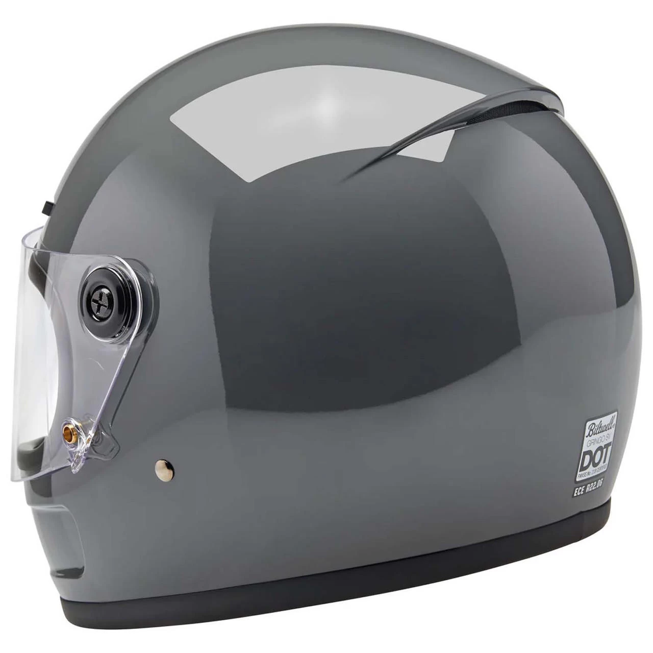 Biltwell - Gringo SV Helmet - Gloss Storm Gray 11 Biltwell - Gringo SV Helmet - Gloss Storm Gray - Image 11
