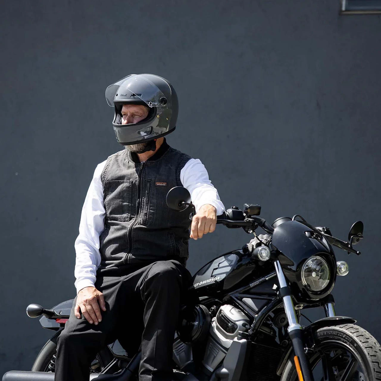 Biltwell - Gringo SV Helmet - Gloss Storm Gray 15 Biltwell - Gringo SV Helmet - Gloss Storm Gray - Image 15