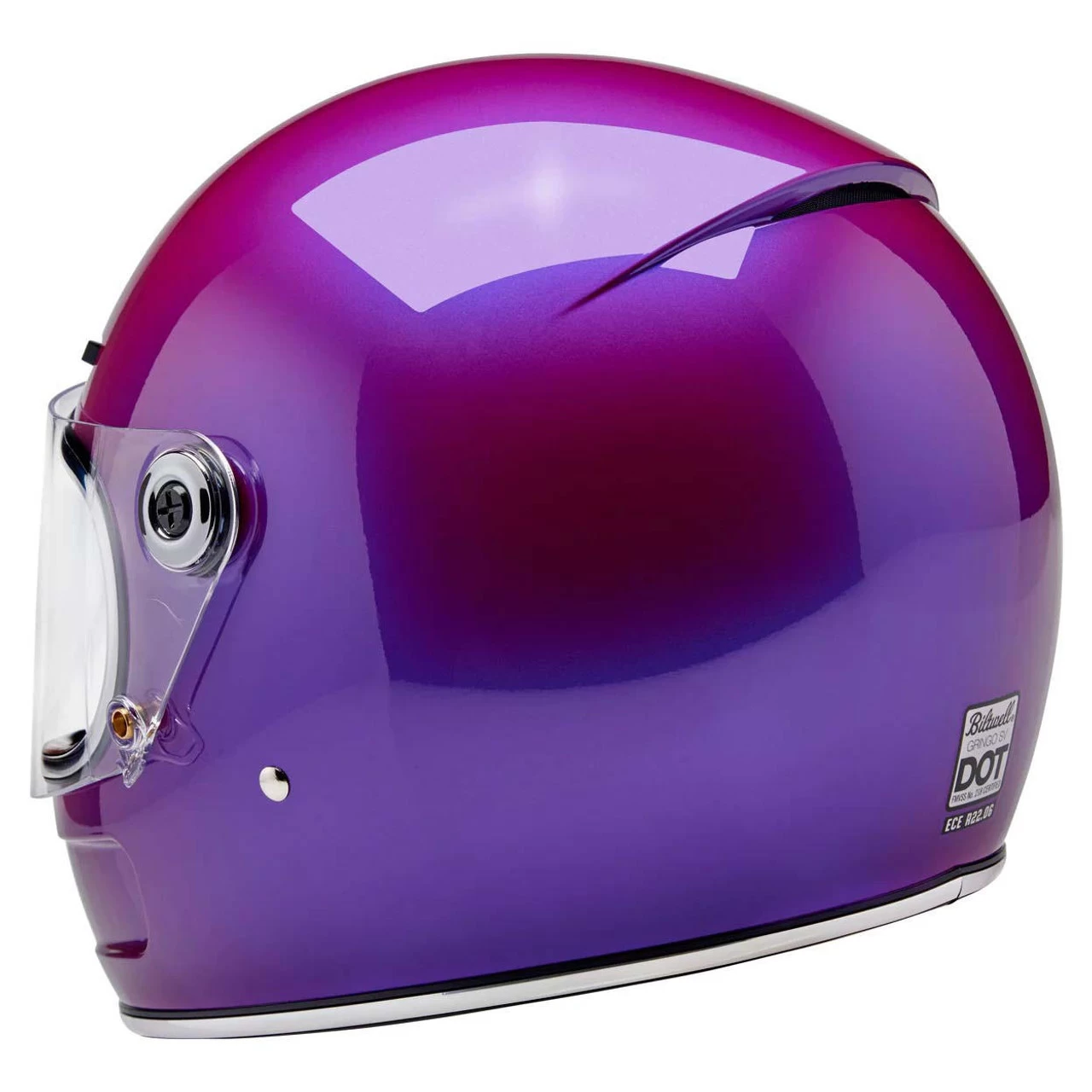 Biltwell - Gringo SV Helmet - Metallic Grape 11 Biltwell - Gringo SV Helmet - Metallic Grape - Image 11