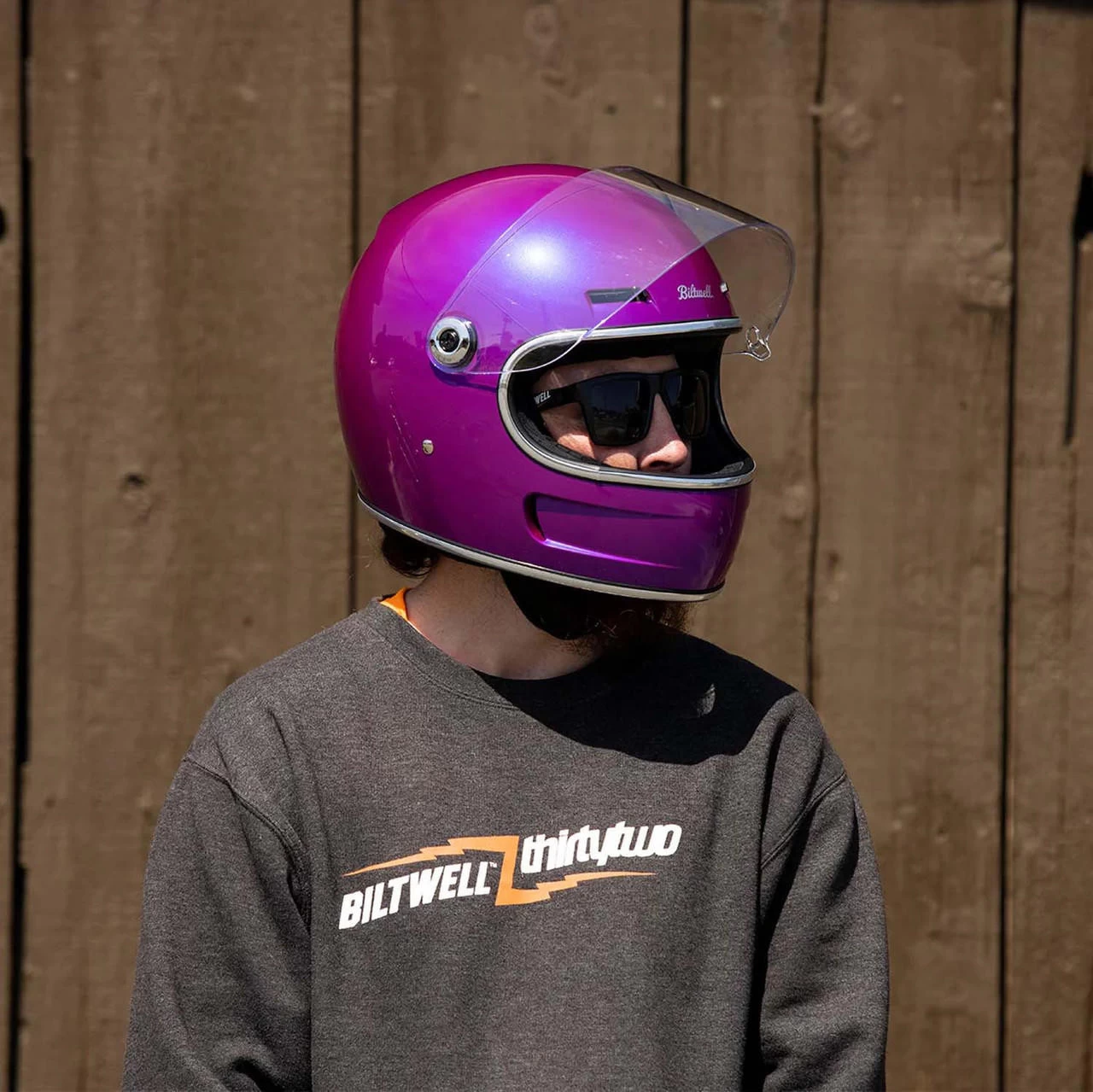 Biltwell - Gringo SV Helmet - Metallic Grape 13 Biltwell - Gringo SV Helmet - Metallic Grape - Image 13