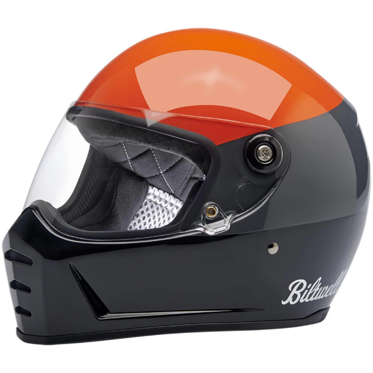 Biltwell Lane Splitter Helmet - Orange, Gray & Black 1 Biltwell Lane Splitter Helmet - Orange, Gray & Black