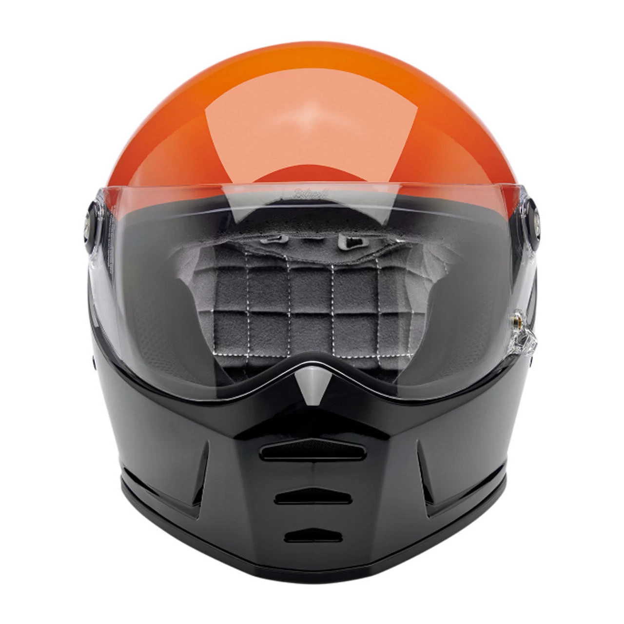 Biltwell Lane Splitter Helmet - Orange, Gray & Black 2 Biltwell Lane Splitter Helmet - Orange, Gray & Black - Image 2