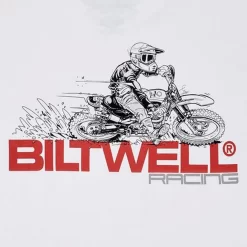 Biltwell - Spare Parts T-Shirt - White -Next stop, Motorcycle riding. biltwell spare parts t shirt white 64432.1690492389