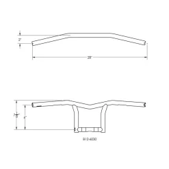 Burly Brand - 8" Black Powder Coat "The Sid" Bar -Next stop, Motorcycle riding. burly brand 8 black powder coat the sid bar 64767.1690488863