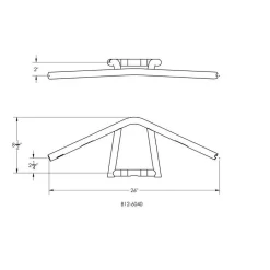 Burly Brand - 9" Black Powder Coat "The Jim" Bar -Next stop, Motorcycle riding. burly brand 9 black powder coat the jim bar 65901.1690490642