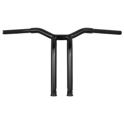 Burly Brand - Gloss Black Raked Dominator Handlebars (Choose Height) -Next stop, Motorcycle riding. burly brand gloss black raked dominator handlebars choose height 97444.1690489252