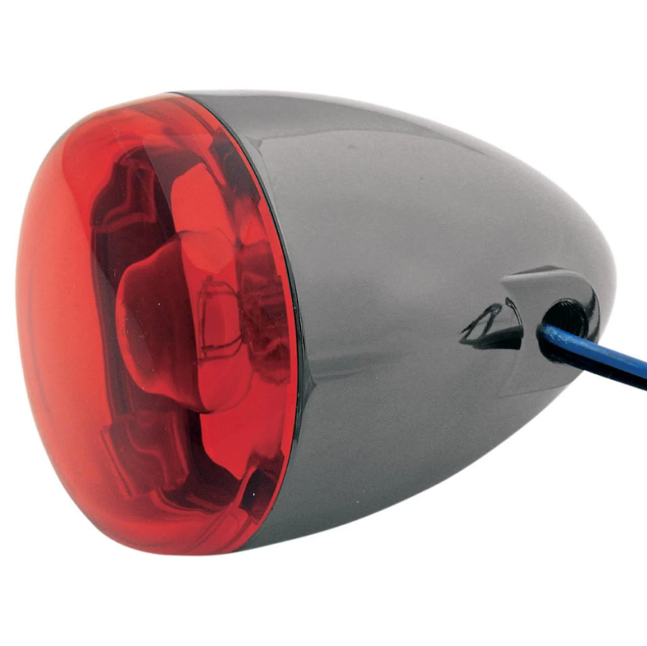 Chris Products - Custom Rear Signal Light Assembly - Black Nickel/Red, Dual-Filament, Hollow Stem Mount 1 Chris Products - Custom Rear Signal Light Assembly - Black Nickel/Red, Dual-Filament, Hollow Stem Mount