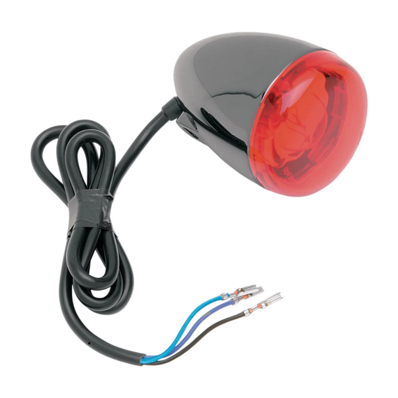 Chris Products - Custom Rear Signal Light Assembly - Black Nickel/Red Dual-Filament, Stem Mount 1 Chris Products - Custom Rear Signal Light Assembly - Black Nickel/Red Dual-Filament, Stem Mount