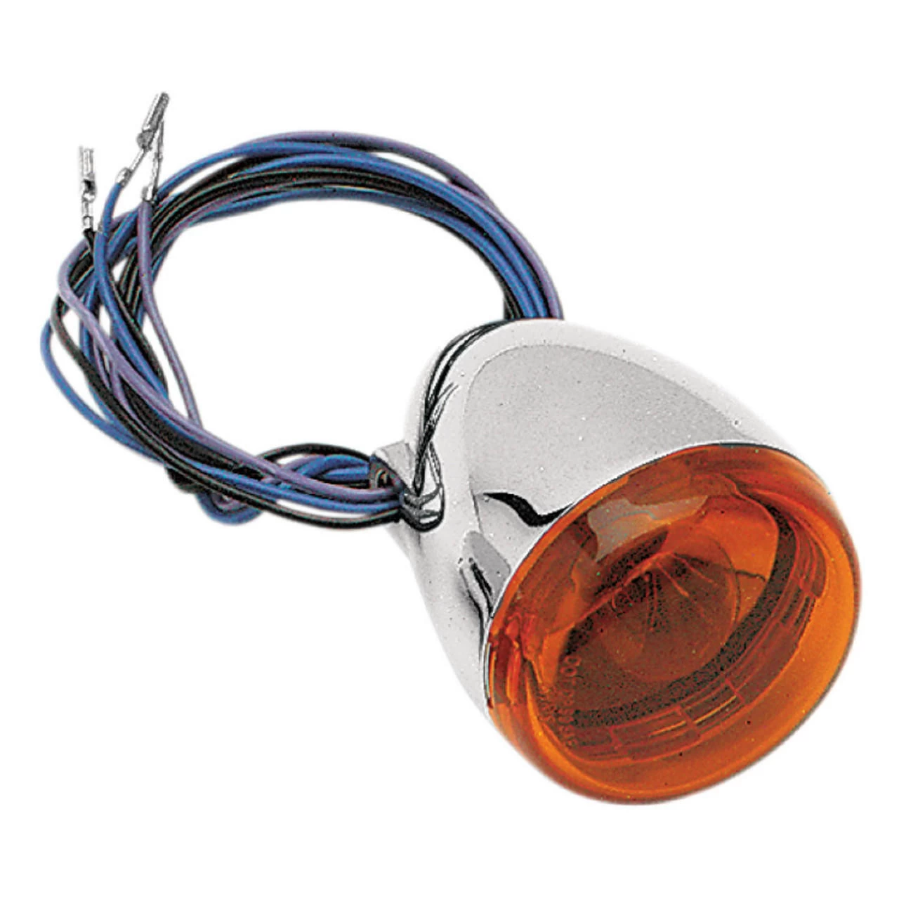 Chris Products - Custom Rear Signal Light Assembly - Chrome/Amber, Dual Filament, Hollow Stem Mount 1 Chris Products - Custom Rear Signal Light Assembly - Chrome/Amber, Dual Filament, Hollow Stem Mount