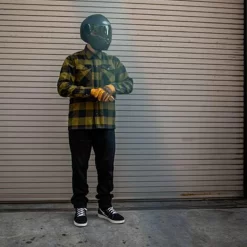 Cortech The Bender Protective Riding Flannel - Olive -Next stop, Motorcycle riding. cortech the bender protective riding flannel olive 98565.1691085023