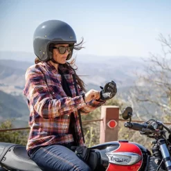 Cortech - The Misfit Women's Protective Riding Flannel - Red/Blue - Large (Open Box) -Next stop, Motorcycle riding. cortech the misfit womens protective riding flannel redblue large open box 83692.1700939426