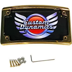 Custom Dynamics - Gold LED License Plate Frame