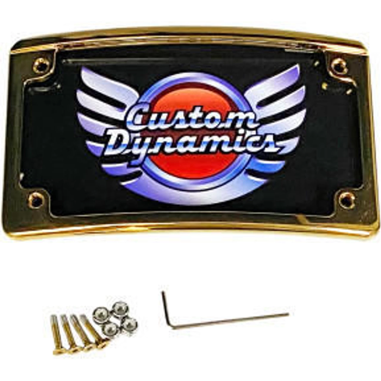 Custom Dynamics - Gold LED License Plate Frame 1 Custom Dynamics - Gold LED License Plate Frame