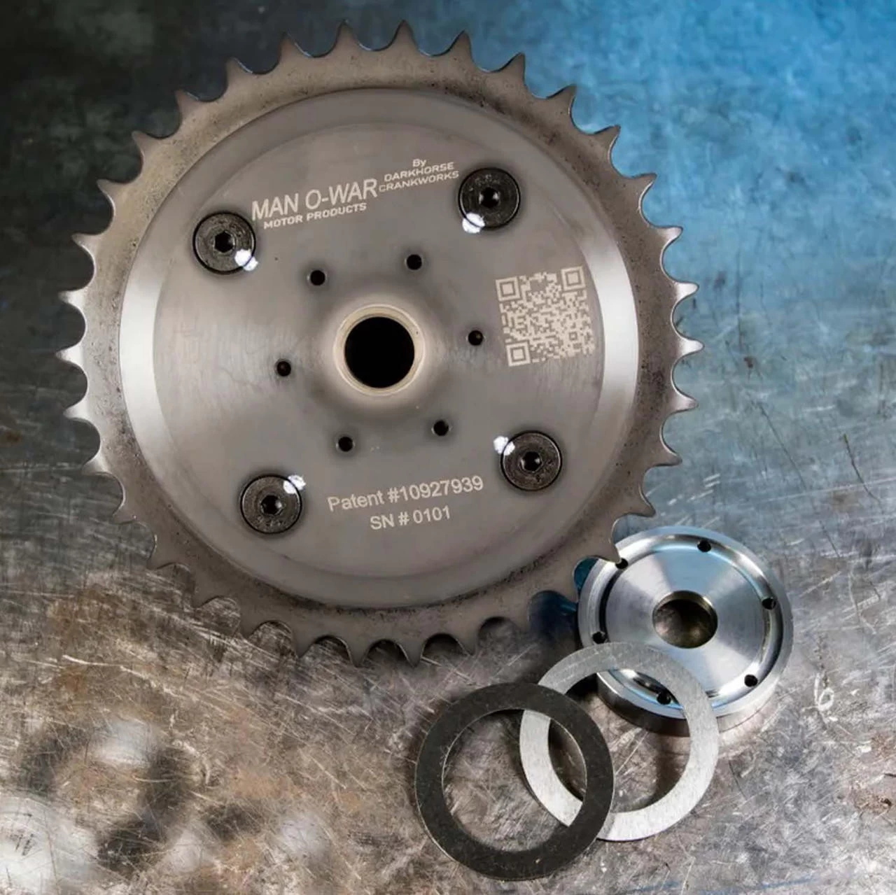 Darkhorse Crankworks - 34-Tooth Man-O-War Motorsprocket Fits '17 & Up Touring And '18 & Up M8 Softail Models 1 Darkhorse Crankworks - 34-Tooth Man-O-War Motorsprocket Fits '17 & Up Touring And '18 & Up M8 Softail Models