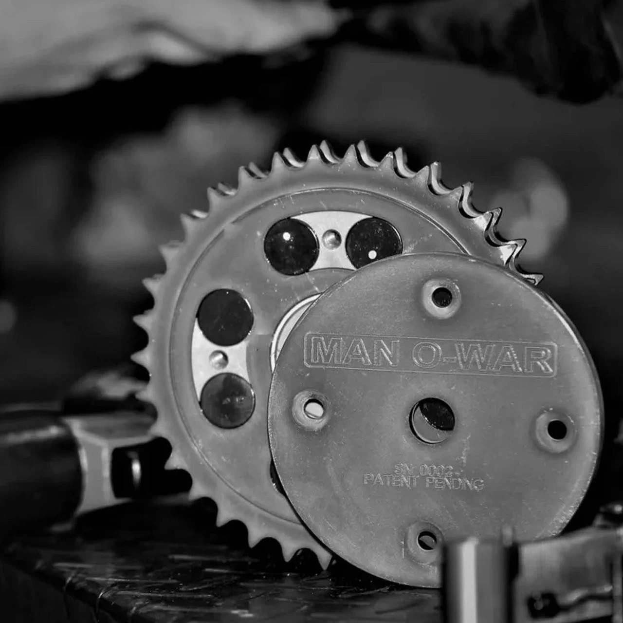 Darkhorse Crankworks - 34-Tooth Man-O-War Motorsprocket Fits '17 & Up Touring And '18 & Up M8 Softail Models 2 Darkhorse Crankworks - 34-Tooth Man-O-War Motorsprocket Fits '17 & Up Touring And '18 & Up M8 Softail Models - Image 2