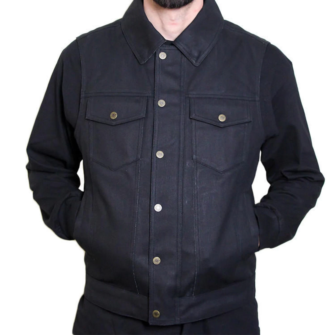 Deadbeat Customs 14 Oz. Signature Denim Vest - Collar 2 Deadbeat Customs 14 Oz. Signature Denim Vest - Collar - Image 2