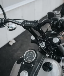 Deadbeat Customs 8" Moto Handlebar Risers Fits 1" Handlebars - Black -Next stop, Motorcycle riding. deadbeat customs 8 moto handlebar risers fits 1 handlebars black 30529.1695665337