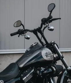 Deadbeat Customs 8" Moto Handlebar Risers Fits 1" Handlebars - Black -Next stop, Motorcycle riding. deadbeat customs 8 moto handlebar risers fits 1 handlebars black 99948.1695663706