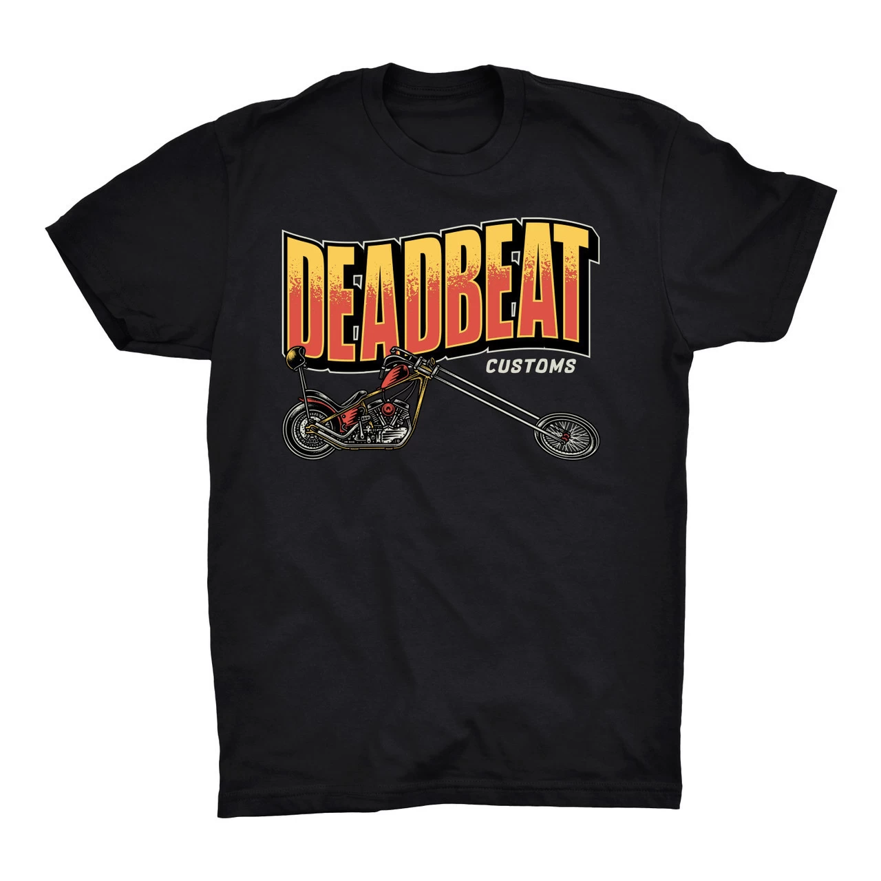 Deadbeat Customs Chopper T-Shirt 1 Deadbeat Customs Chopper T-Shirt