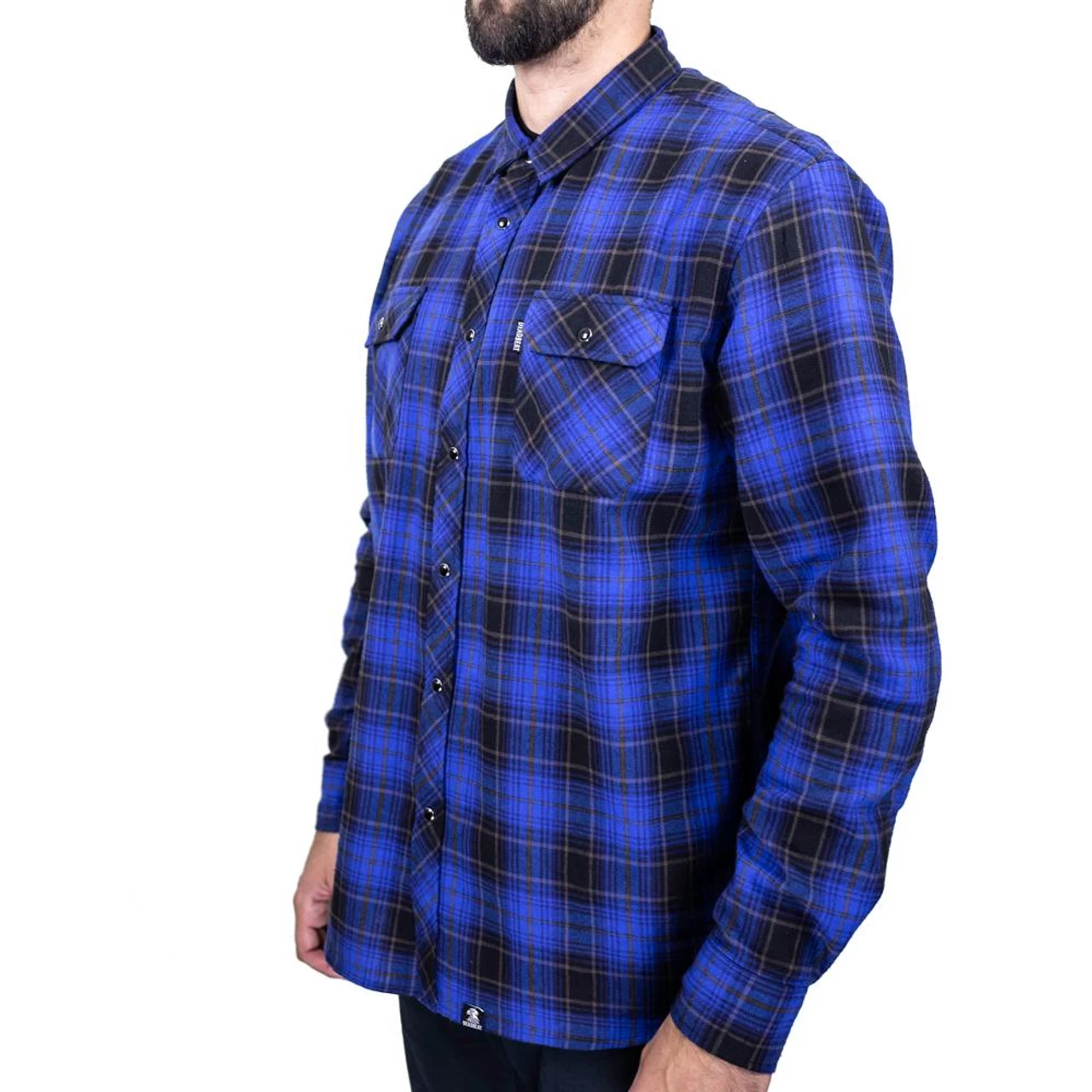 Deadbeat Customs - Classic Flannel Shirt - Electric 2 Deadbeat Customs - Classic Flannel Shirt - Electric - Image 2
