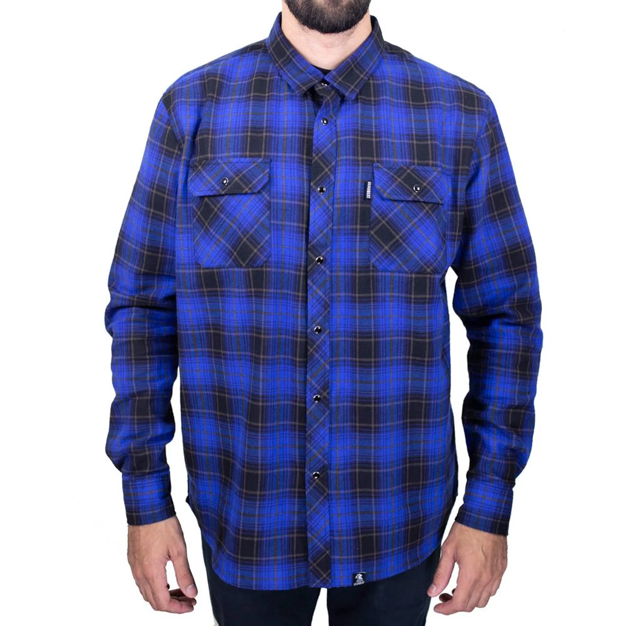 Deadbeat Customs - Classic Flannel Shirt - Electric 1 Deadbeat Customs - Classic Flannel Shirt - Electric