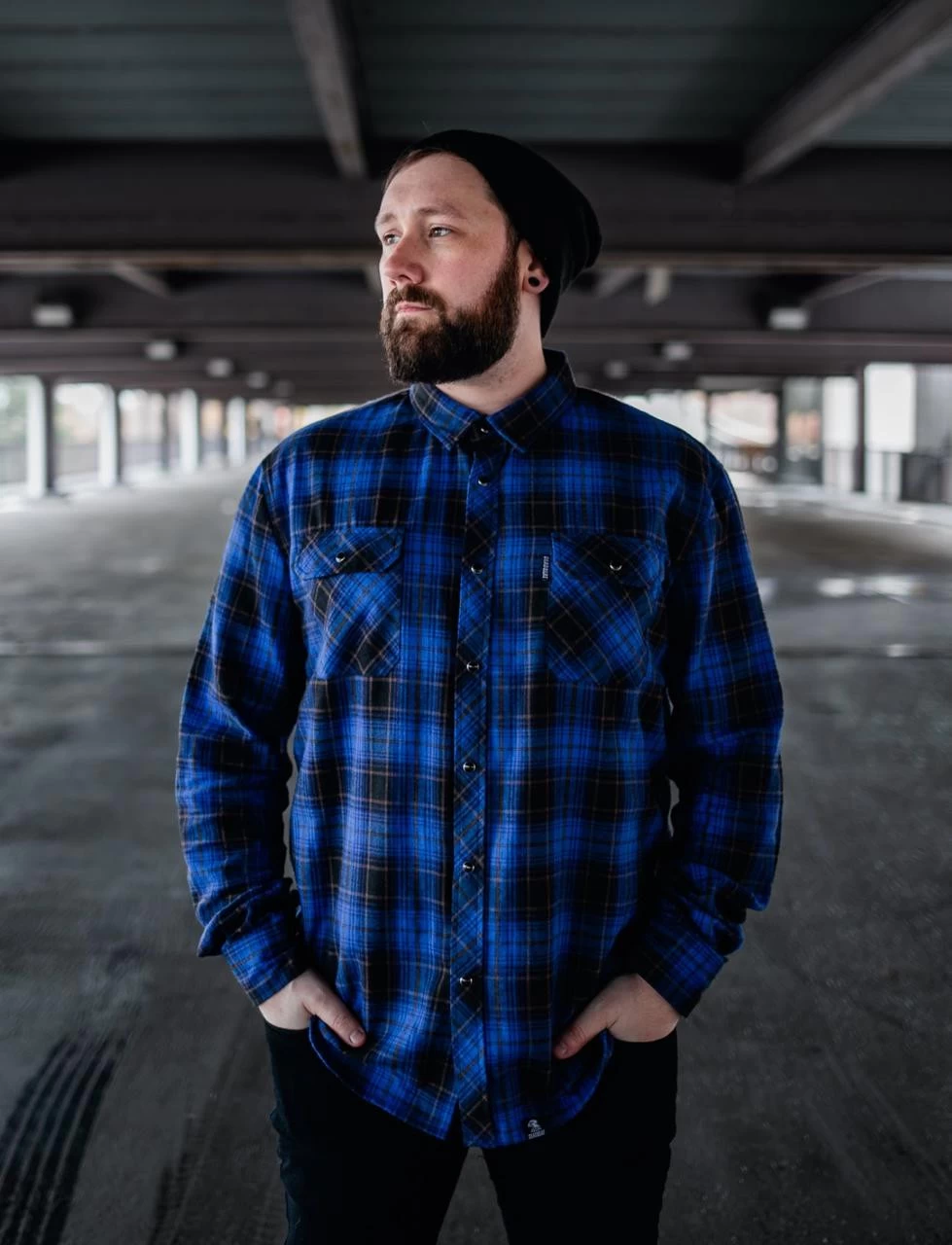 Deadbeat Customs - Classic Flannel Shirt - Electric 5 Deadbeat Customs - Classic Flannel Shirt - Electric - Image 5