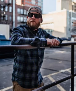 Deadbeat Customs - Classic Flannel Shirt - Forest (S,M) -Next stop, Motorcycle riding. deadbeat customs classic flannel shirt forest 45622.1697659120