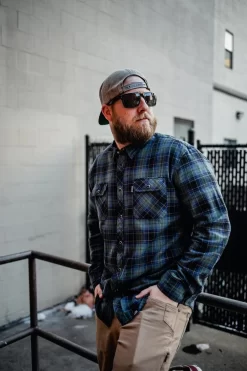 Deadbeat Customs - Classic Flannel Shirt - Forest (S,M) -Next stop, Motorcycle riding. deadbeat customs classic flannel shirt forest 56688.1697659120